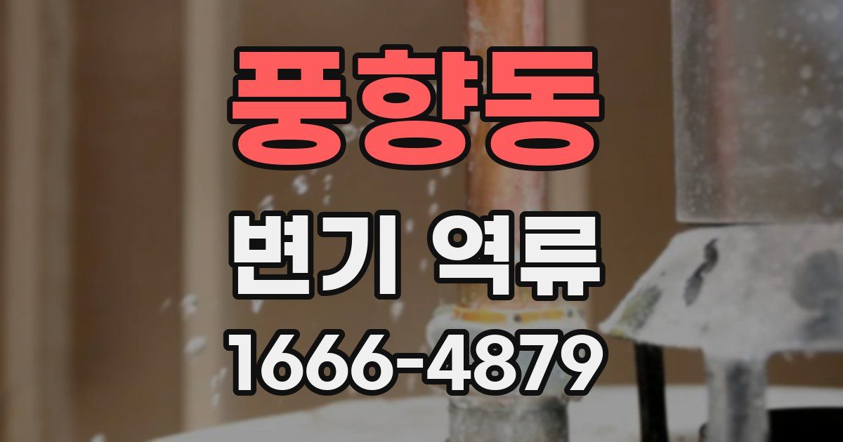 풍향동 변기 역류