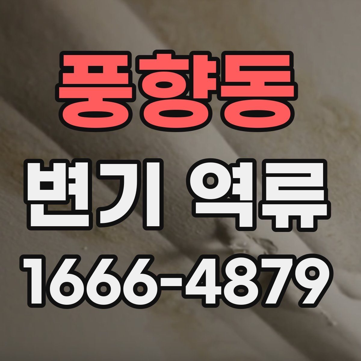 풍향동 변기 역류