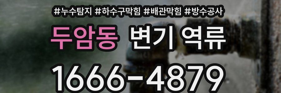 두암동 변기 역류