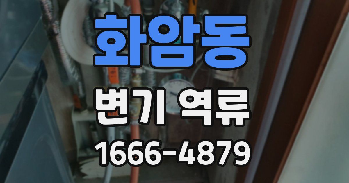 화암동 변기 역류