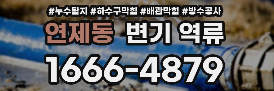 연제동 변기 역류