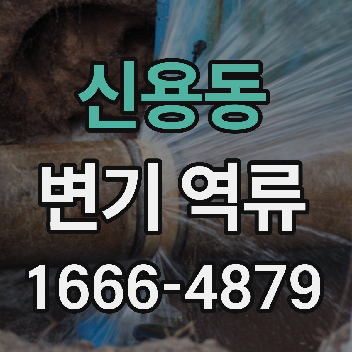 신용동 변기 역류