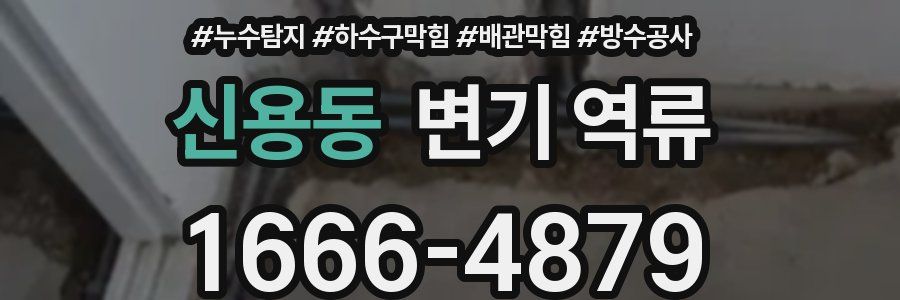 신용동 변기 역류