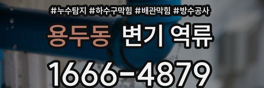 용두동 변기 역류