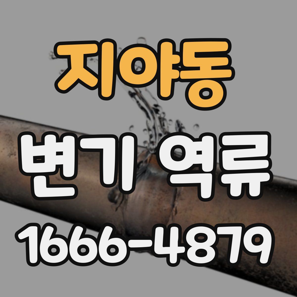 지야동 변기 역류