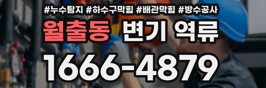 월출동 변기 역류