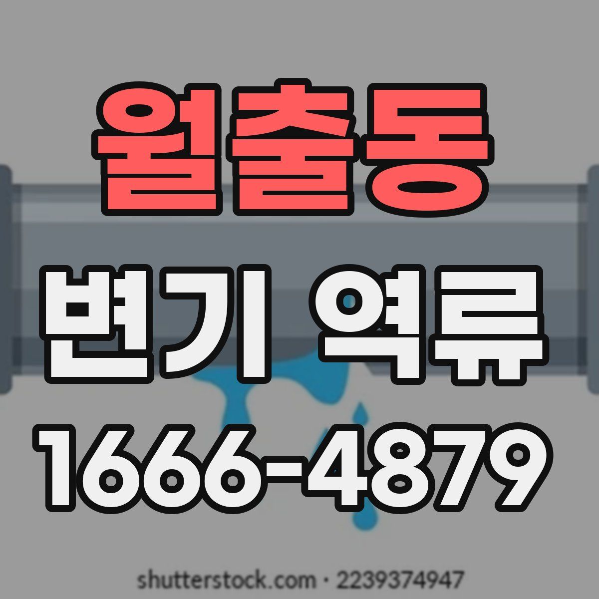 월출동 변기 역류