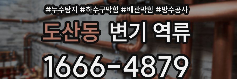 도산동 변기 역류