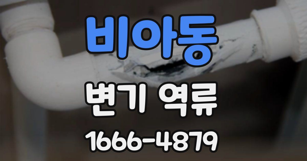 비아동 변기 역류