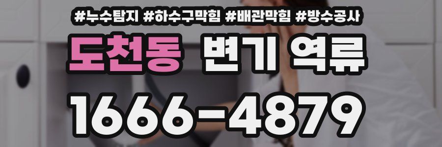 도천동 변기 역류