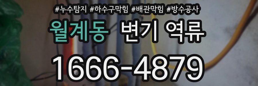 월계동 변기 역류