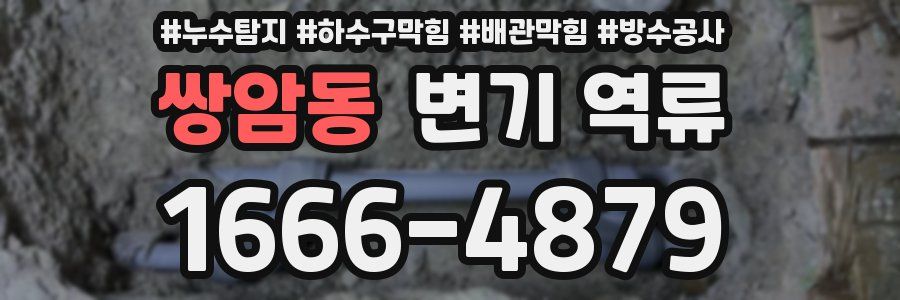 쌍암동 변기 역류