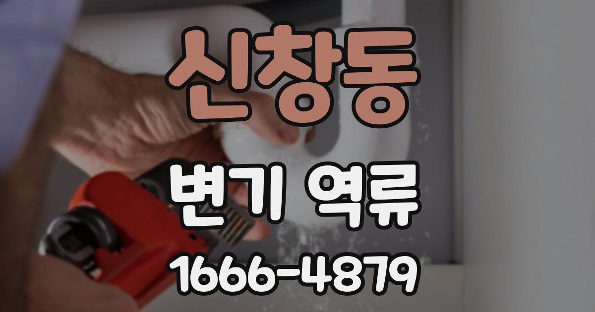 신창동 변기 역류