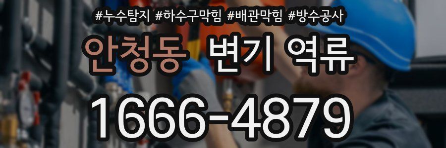 안청동 변기 역류