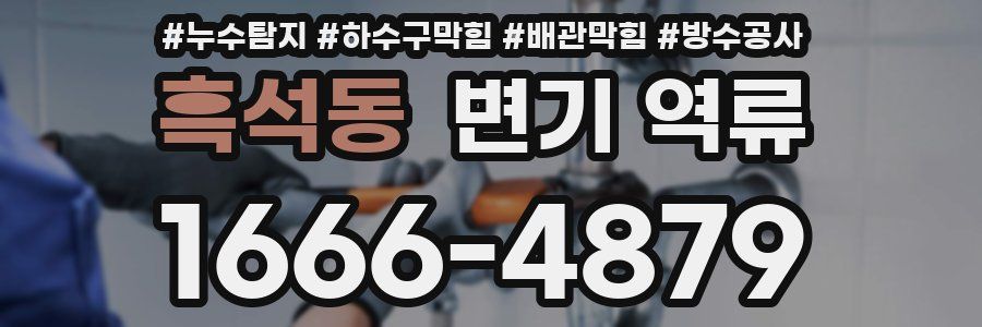흑석동 변기 역류