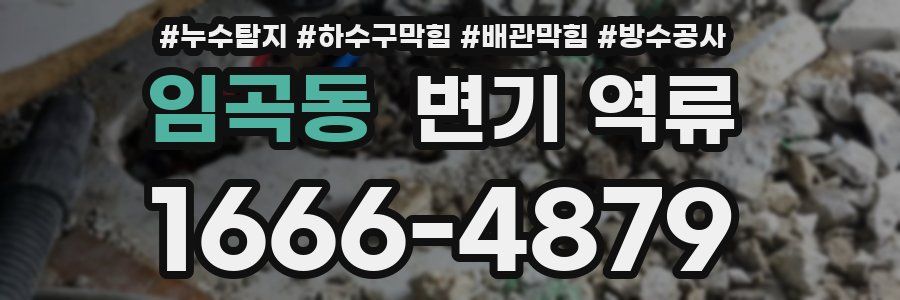 임곡동 변기 역류
