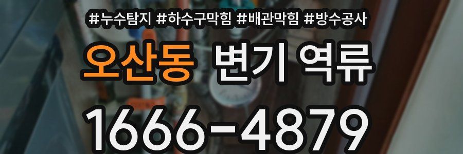오산동 변기 역류