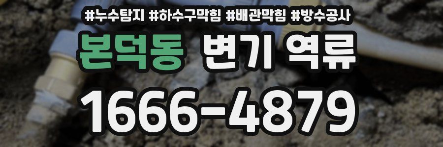 본덕동 변기 역류