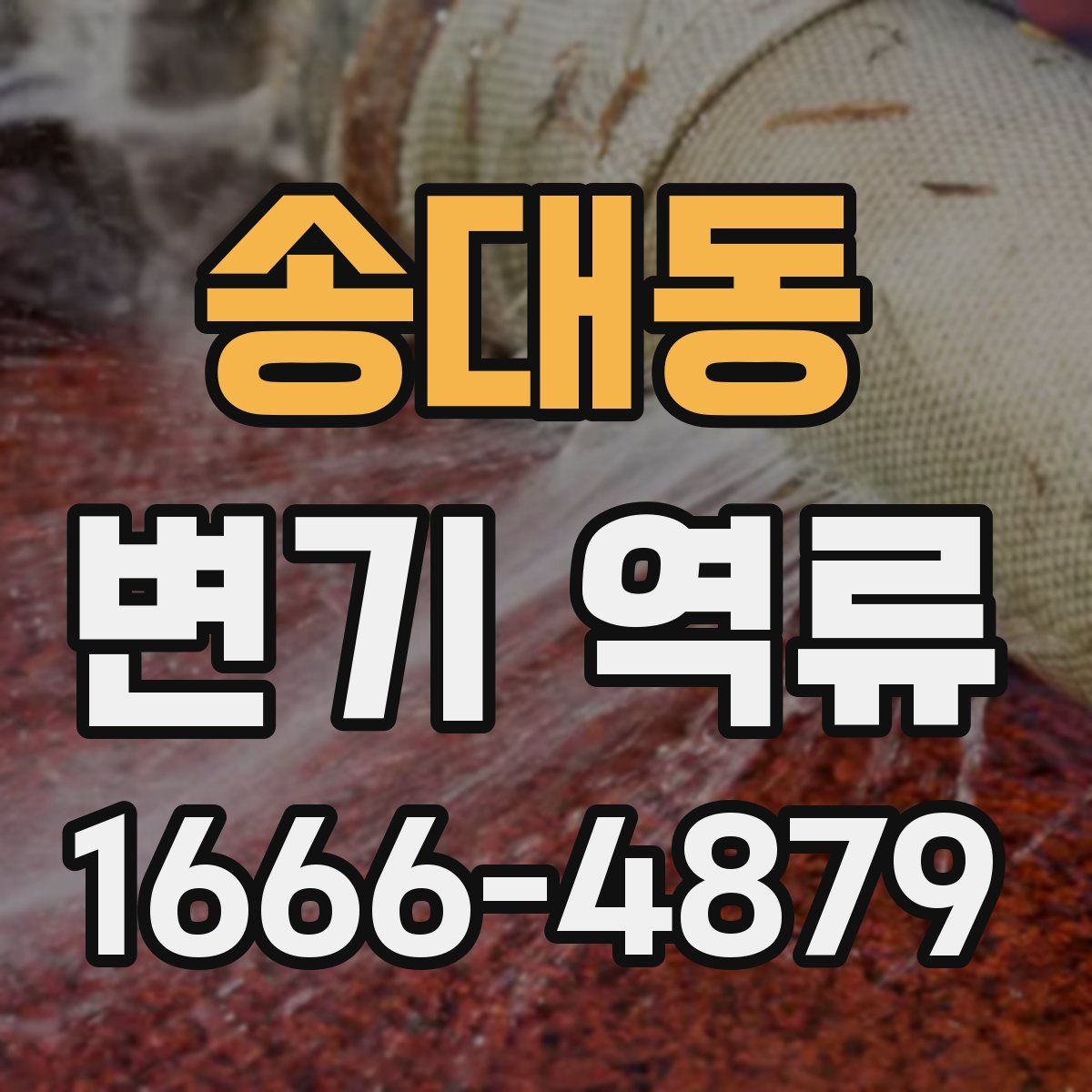 송대동 변기 역류