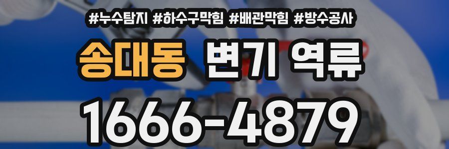 송대동 변기 역류