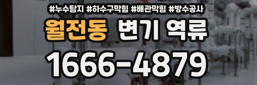 월전동 변기 역류