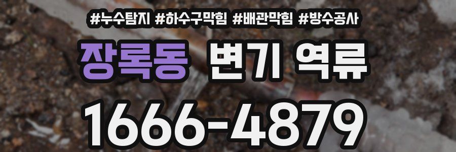 장록동 변기 역류