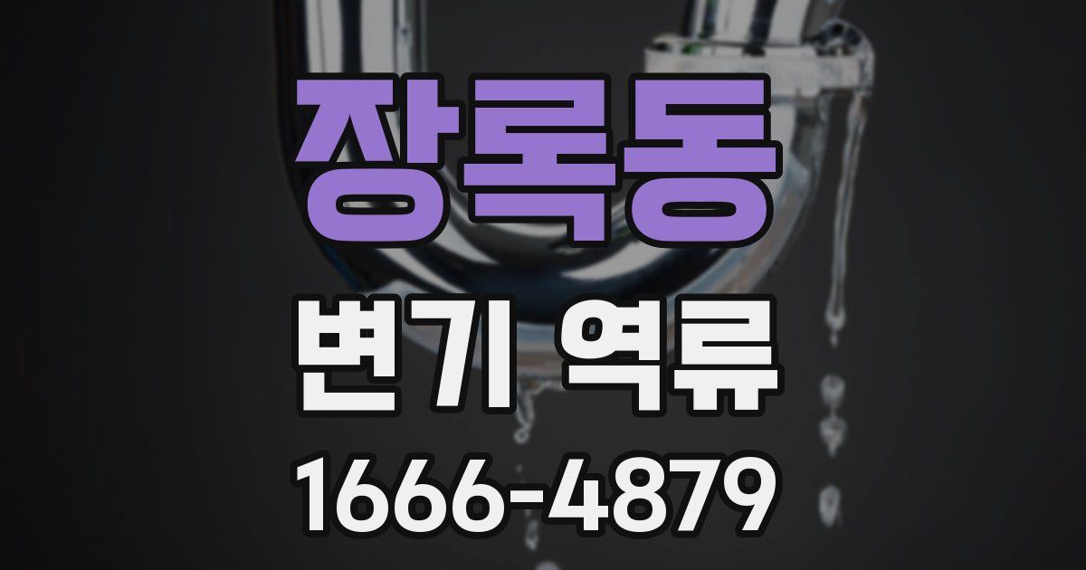 장록동 변기 역류