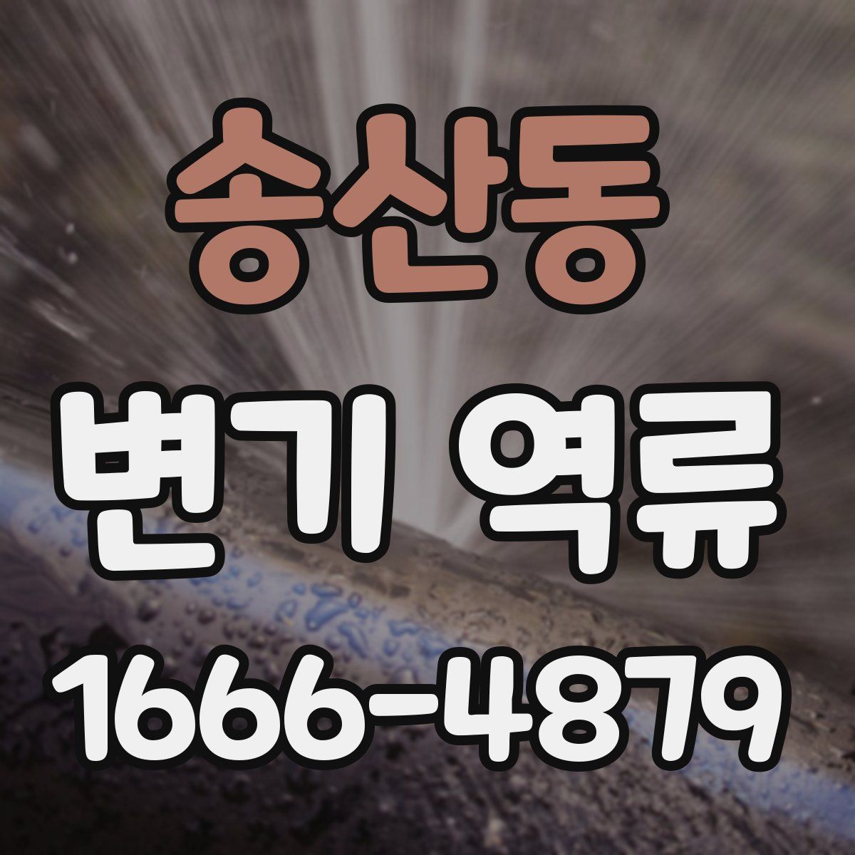 송산동 변기 역류