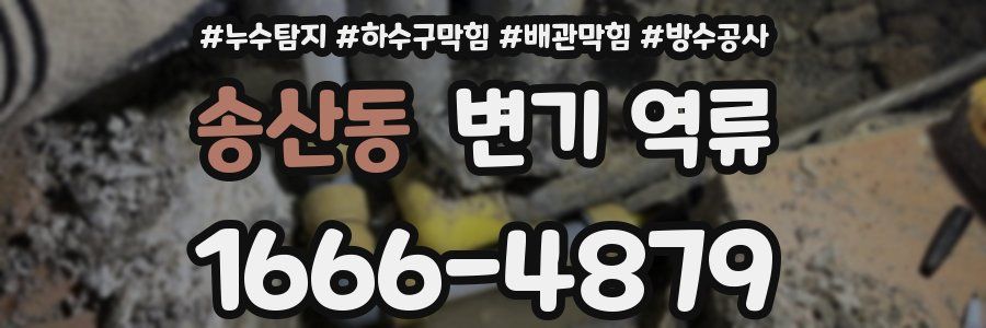 송산동 변기 역류