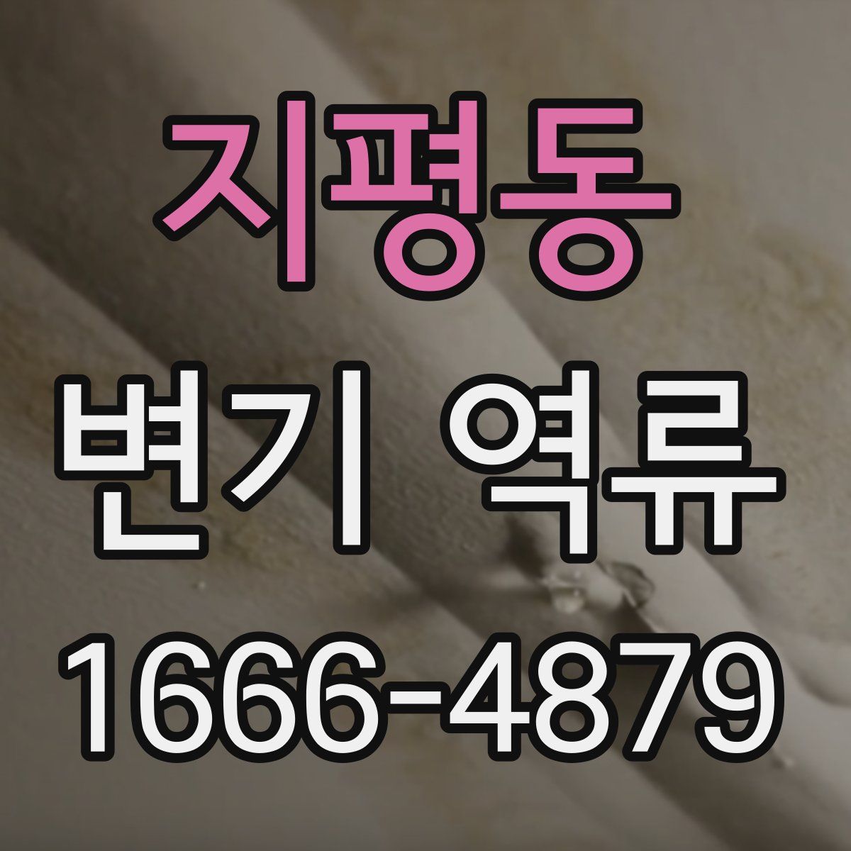 지평동 변기 역류
