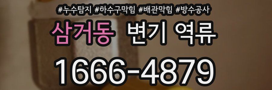 삼거동 변기 역류