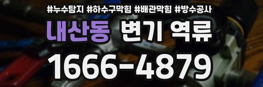 내산동 변기 역류