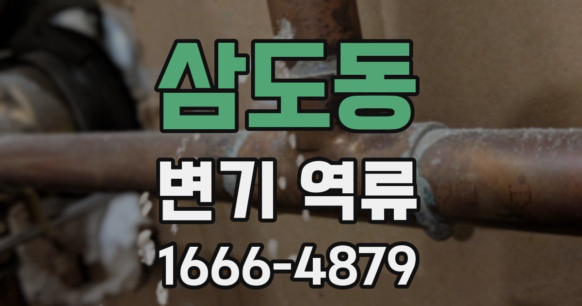 삼도동 변기 역류