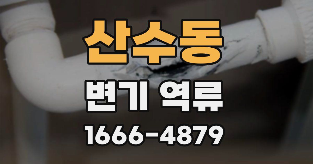 산수동 변기 역류