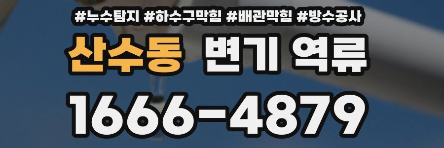 산수동 변기 역류