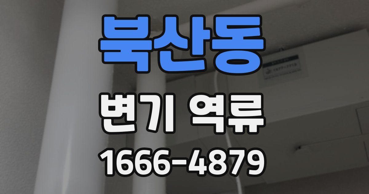 북산동 변기 역류