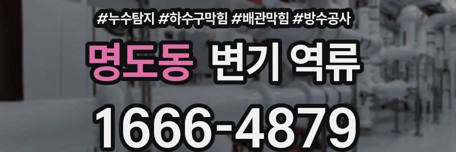 명도동 변기 역류
