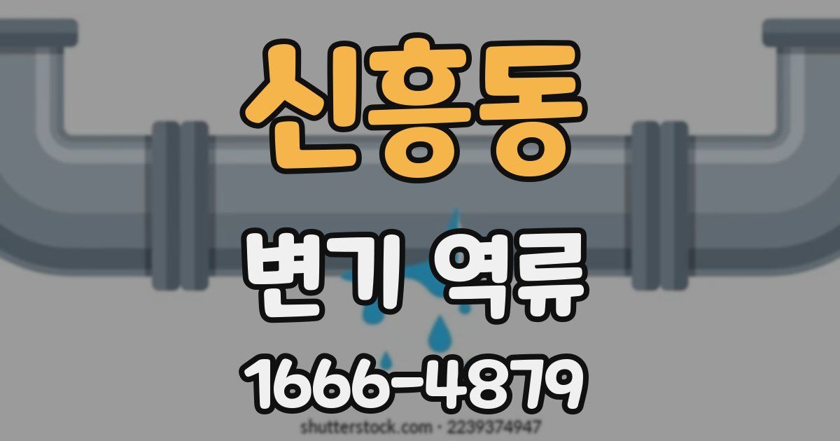 신흥동 변기 역류