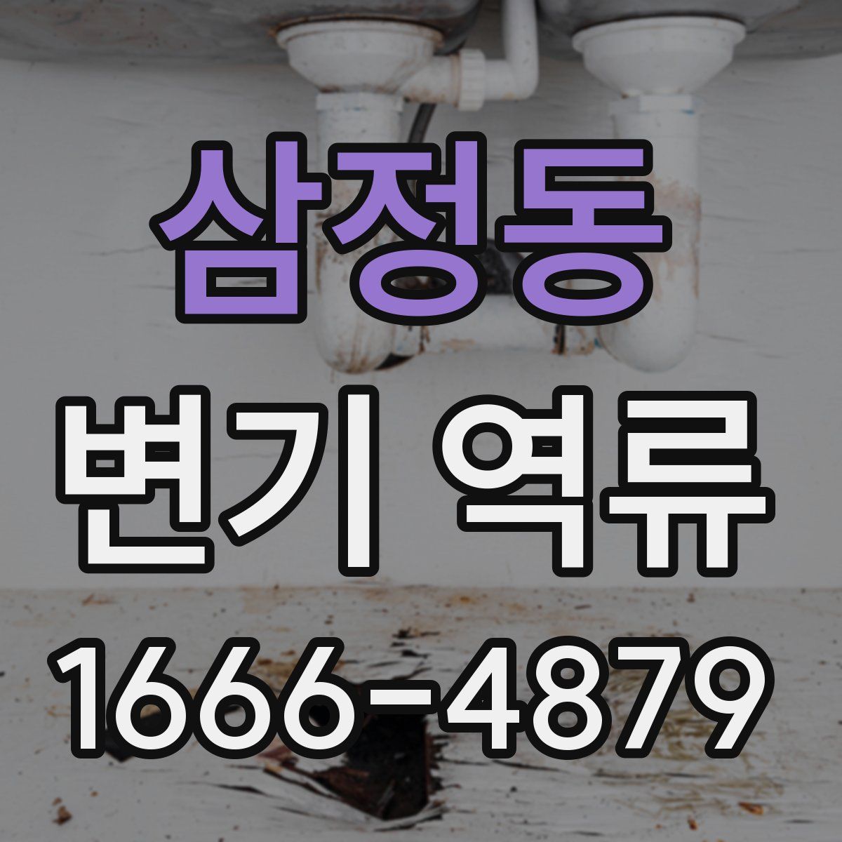 삼정동 변기 역류