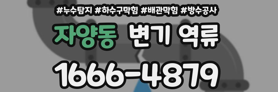 자양동 변기 역류