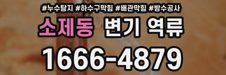 소제동 변기 역류