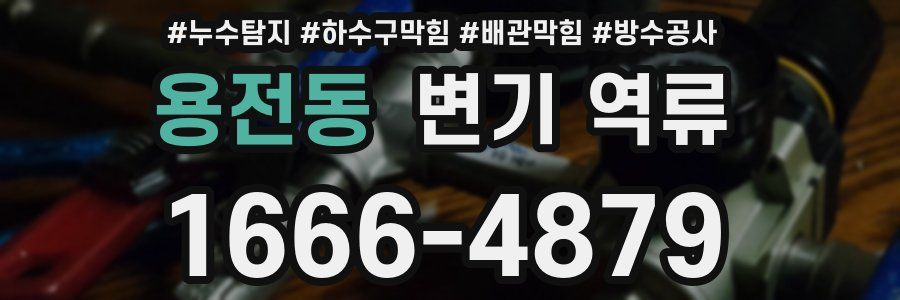 용전동 변기 역류