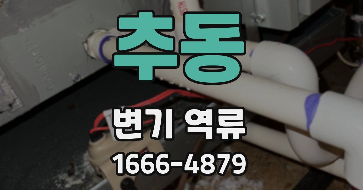추동 변기 역류