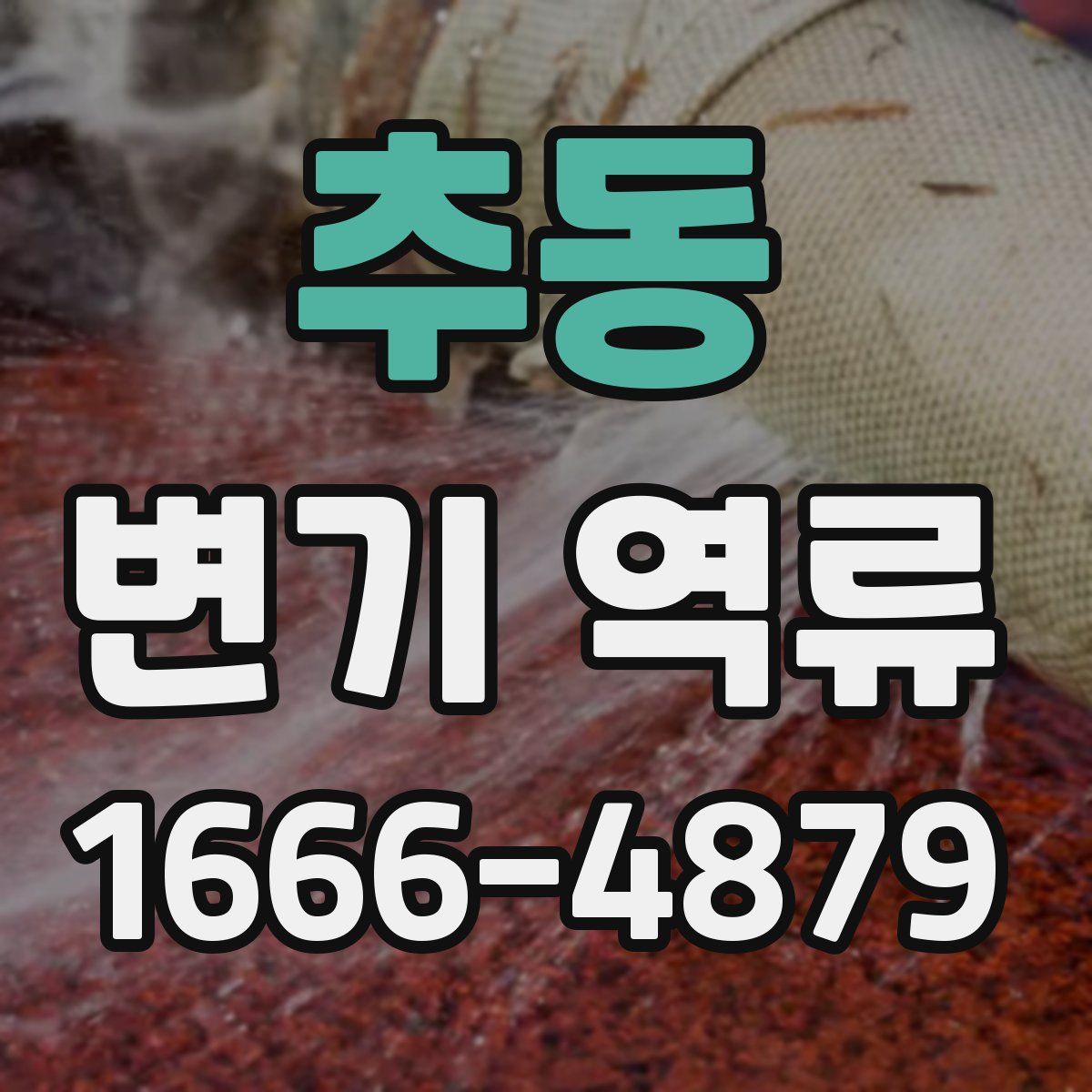 추동 변기 역류