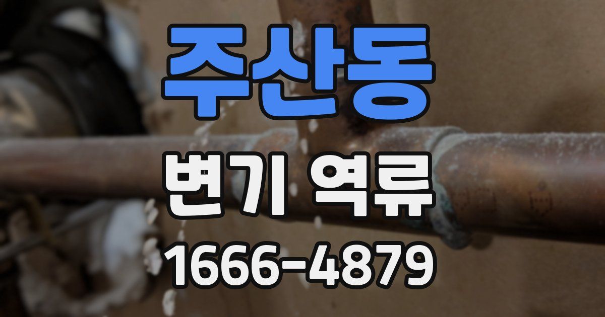 주산동 변기 역류