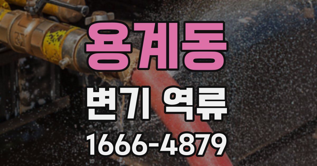 용계동 변기 역류