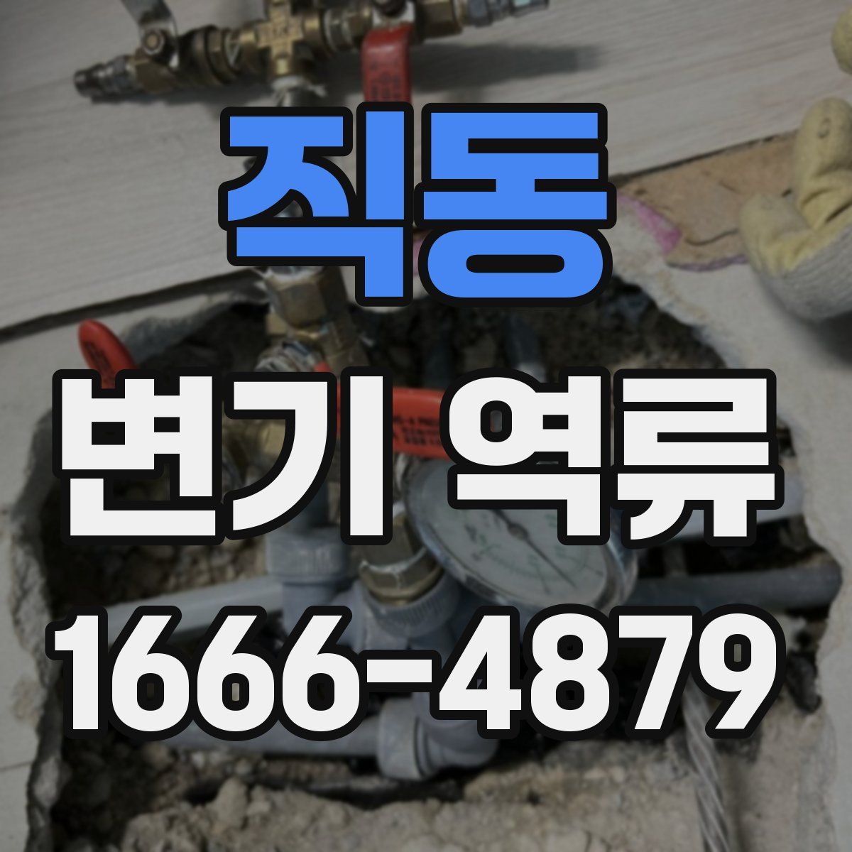 직동 변기 역류