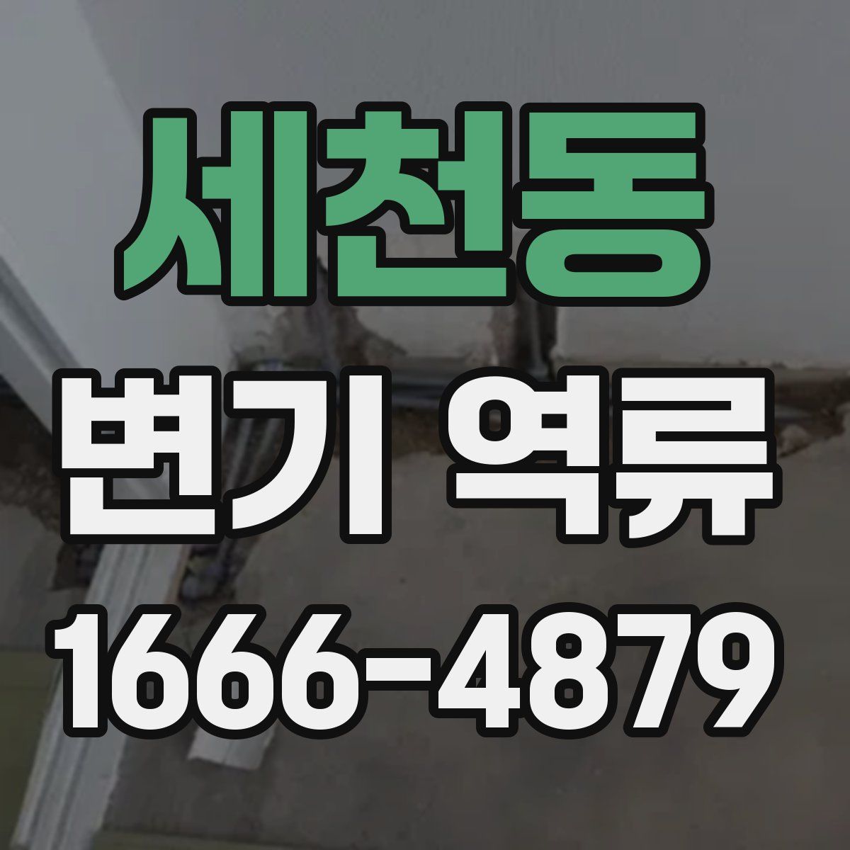 세천동 변기 역류