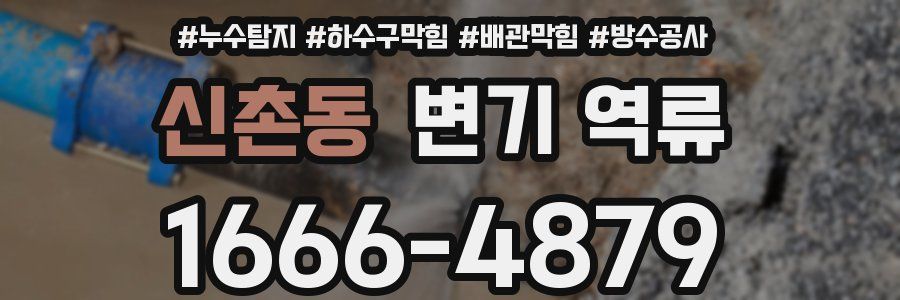 신촌동 변기 역류