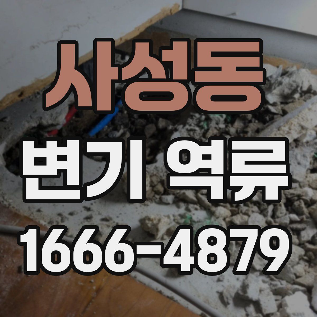 사성동 변기 역류